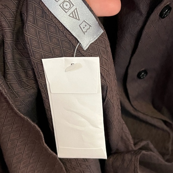 Thomas Dean Men’s Button Up Dress Shirt NEW XL - Picture 5 of 5